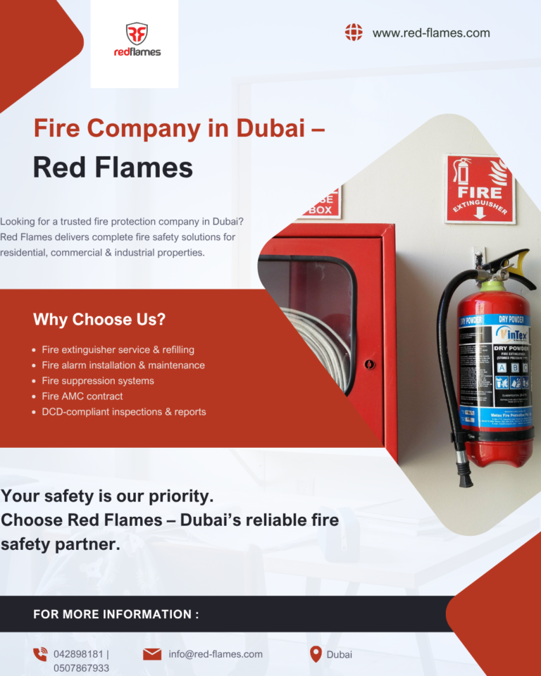 Fire Extinguisher Refilling Price in Dubai – Redflames Fire Protection Solutions LLC