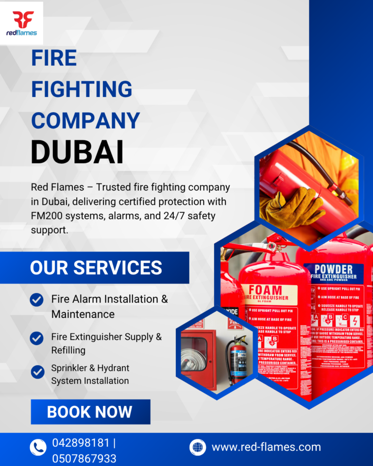 Best DCD Approved Fire Fighting Company in Dubai – Redflames Fire Protection Solutions LLC